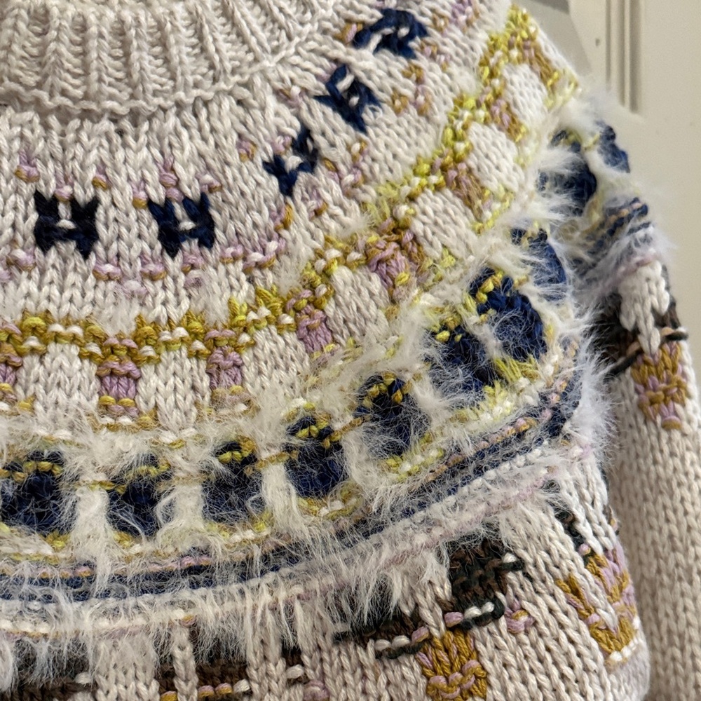 The Reeds Women's Multicolor Patterned Sweater - Size Small View 3